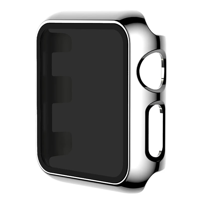 Glass+Cover For Apple Watch case 46mm 44mm 40mm 41mm 45mm 49mm 42mm Screen Protector iWatch serie Ultra 9 8 7 6 SE 5 10 42/46mm
