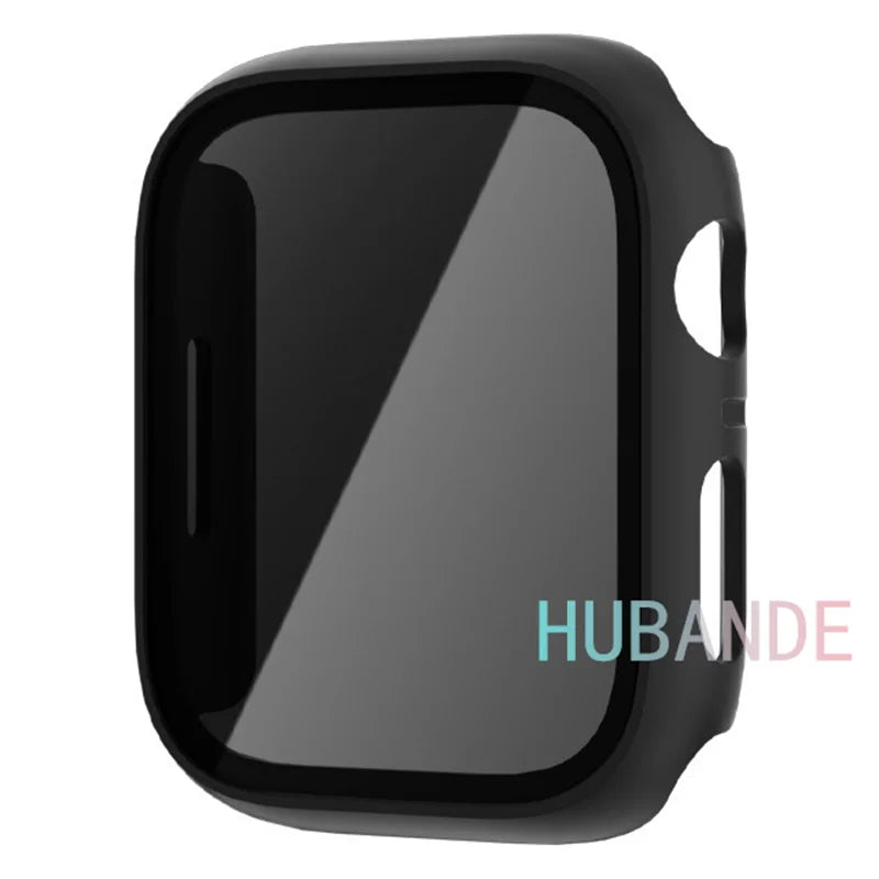 Glass+Cover For Apple Watch case 46mm 44mm 40mm 41mm 45mm 49mm 42mm Screen Protector iWatch serie Ultra 9 8 7 6 SE 5 10 42/46mm