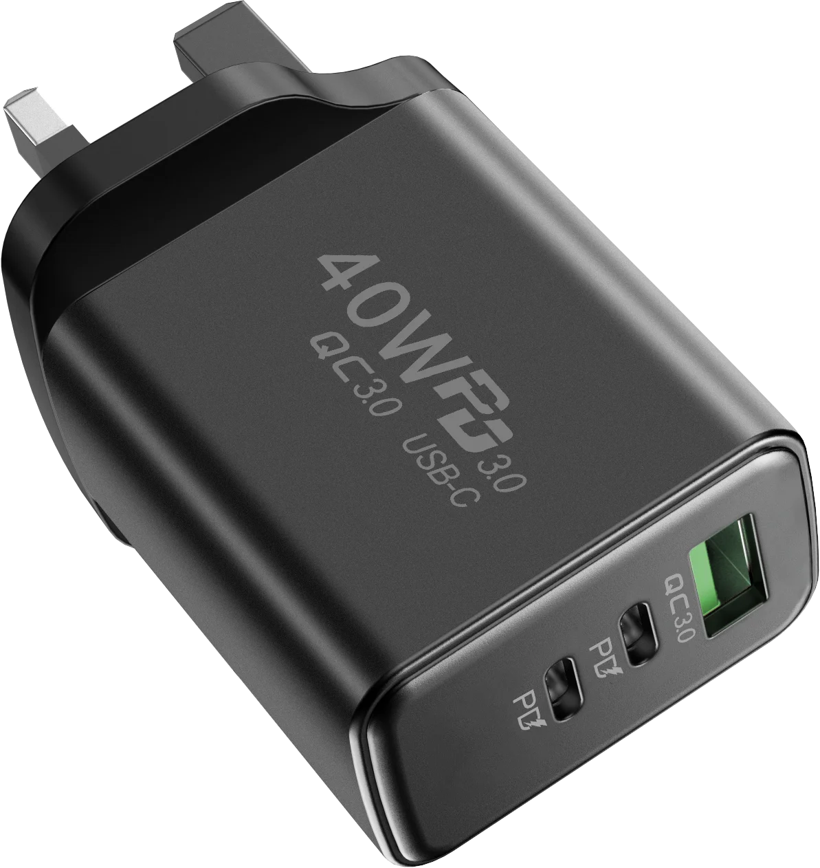 USB Type C Charger PD 40W Quick Charge Fast Charging Mobile Phone Wall Adapter for iPhone 16 Pro Samsung Xiaomi Power Adapter