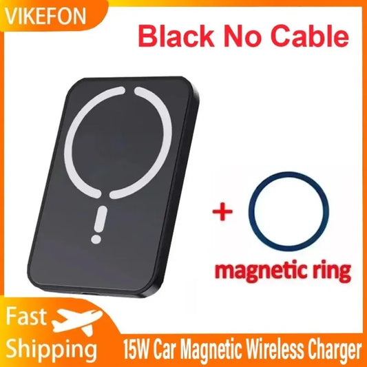 Car Air Outlet Phone Holder Magnetic 15w Wireless Charging With Or Without Cable For Magsafe iPhone 17 16 15 14 13 12 Pro Max
