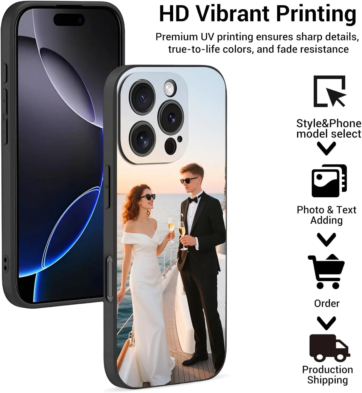 Custom Matte Case For iPhone 17 16 15 14 13 12 11 Pro Max Mini SE XS XR 7 8 Plus DIY Personalized Photo Picture Soft Cover Funda