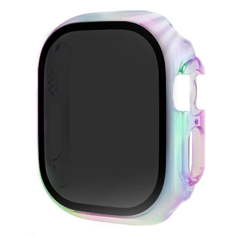 Glass+Cover For Apple Watch case 46mm 44mm 40mm 41mm 45mm 49mm 42mm Screen Protector iWatch serie Ultra 9 8 7 6 SE 5 10 42/46mm