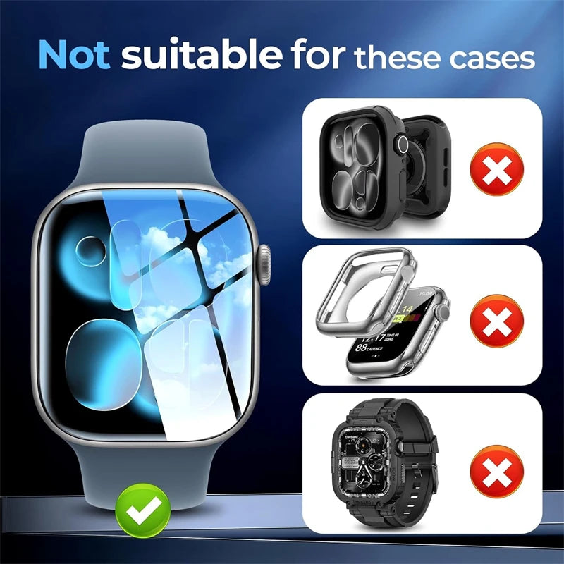 Hydrogel Film for Apple Watch 4 5 6 SE2/3 40MM 44MM Screen Protector Apple Watch 7 8 9 41MM 45MM 10 11 42mm 46MM Ultra2 3 49MM