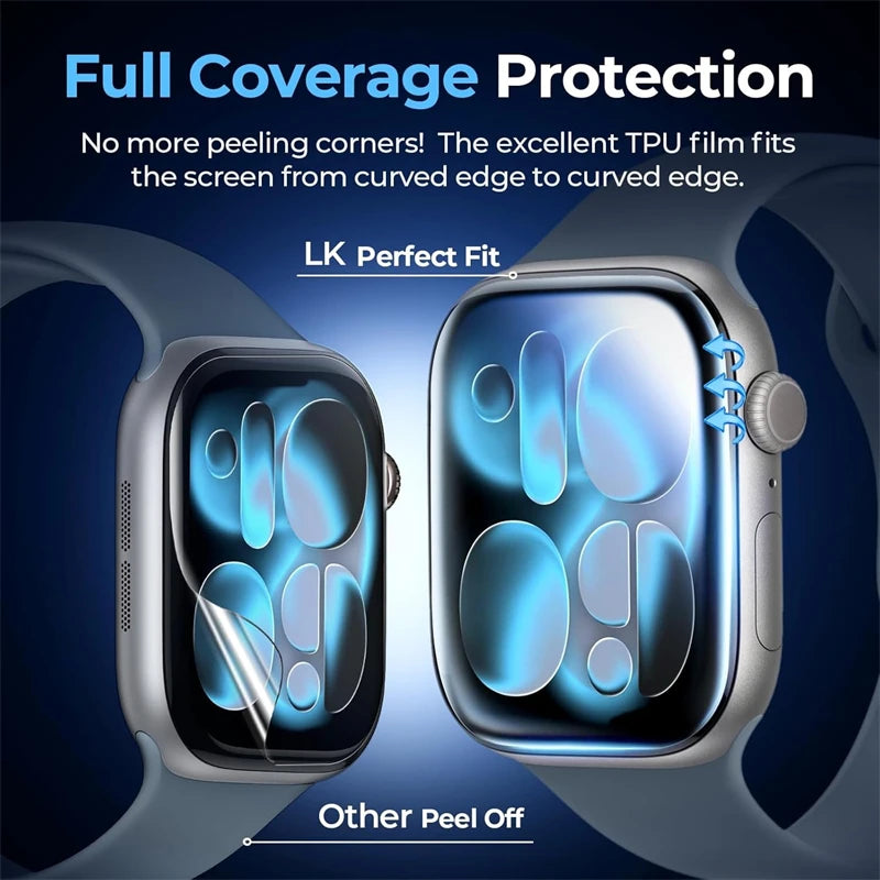 Hydrogel Film for Apple Watch 4 5 6 SE2/3 40MM 44MM Screen Protector Apple Watch 7 8 9 41MM 45MM 10 11 42mm 46MM Ultra2 3 49MM