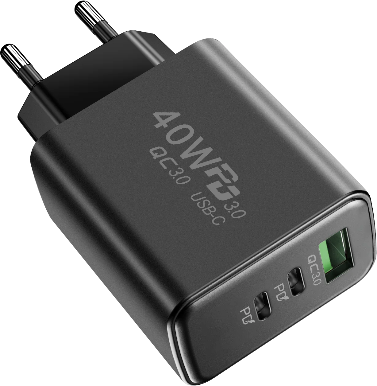 USB Type C Charger PD 40W Quick Charge Fast Charging Mobile Phone Wall Adapter for iPhone 16 Pro Samsung Xiaomi Power Adapter
