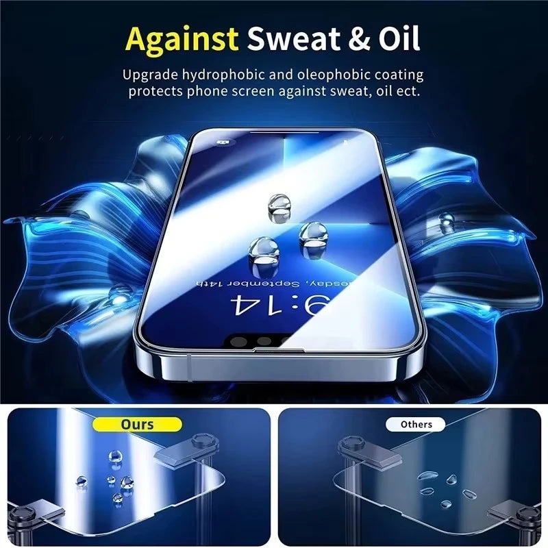 1-5Pcs Tempered Glass for IPhone 18 16 15 14 13 12 11 Pro Max Screen Protector for iPhone Air 16e 7 8 SE X XS XR Protective Film