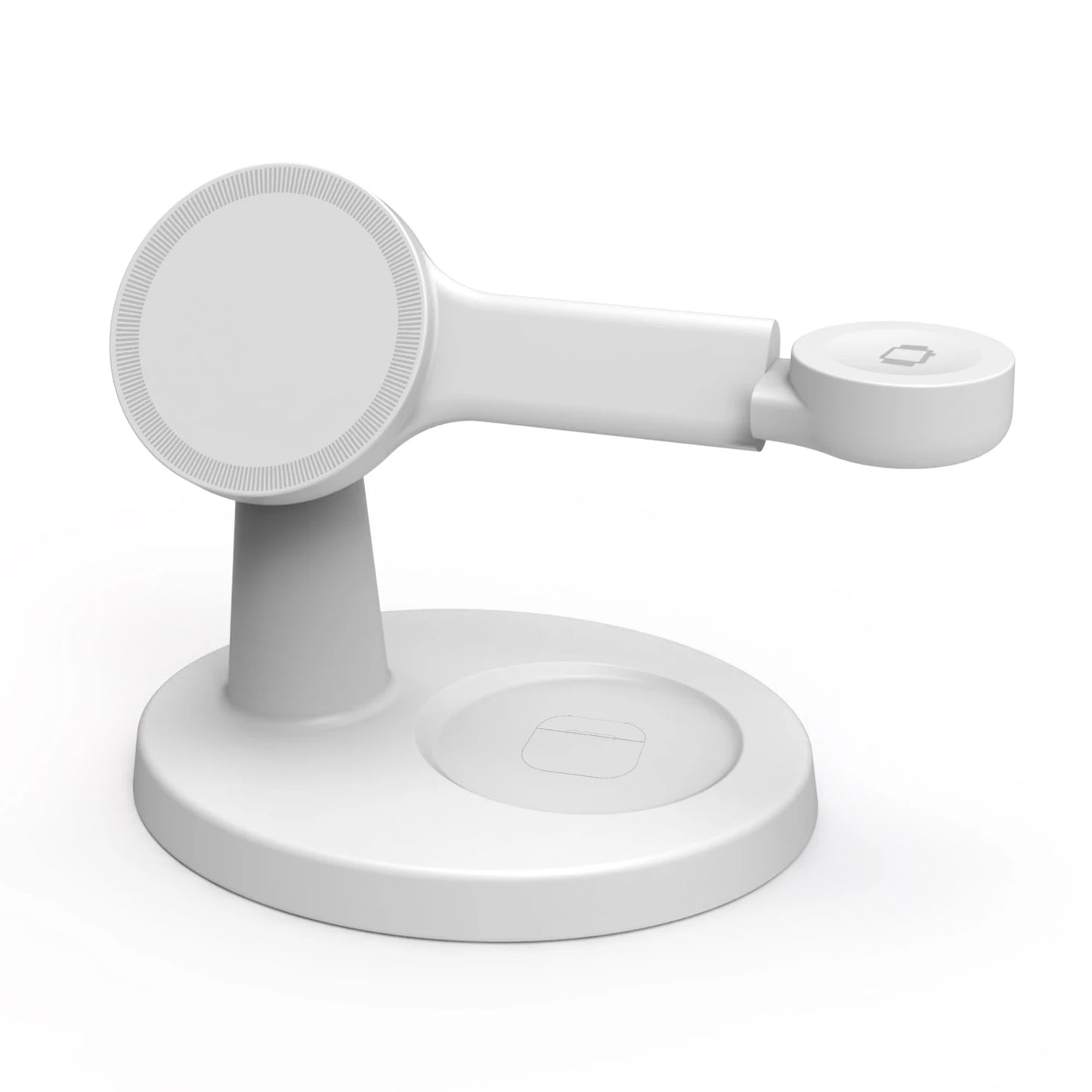 3 In 1 Magnetic Wireless Charger Stand For Magsafe iPhone 16 15 14 13 Pro Max Apple Watch 9 8 AirPods Pro Fast Charging Station A