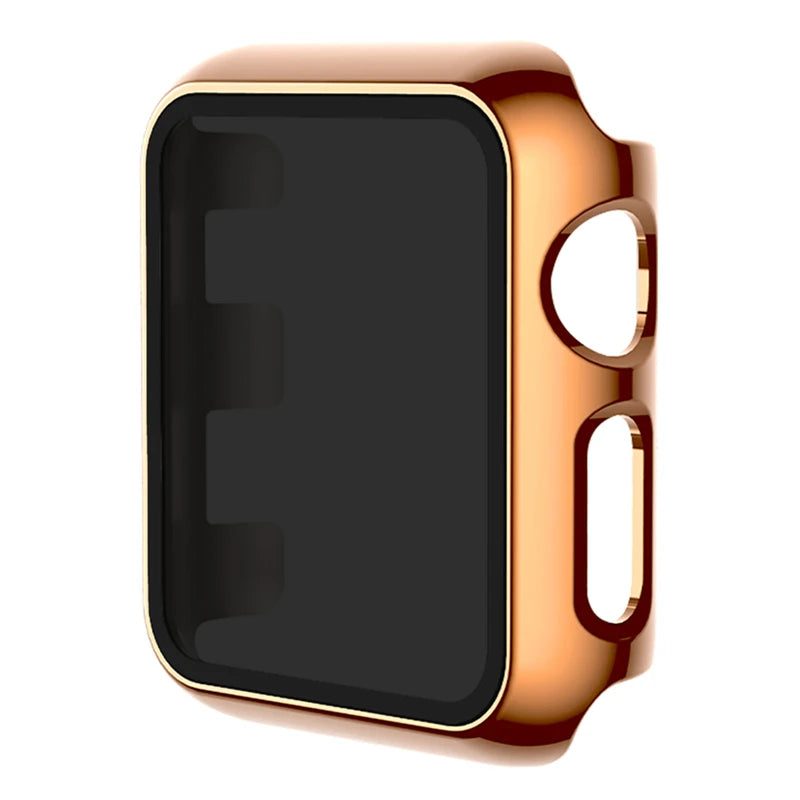 Glass+Cover For Apple Watch case 46mm 44mm 40mm 41mm 45mm 49mm 42mm Screen Protector iWatch serie Ultra 9 8 7 6 SE 5 10 42/46mm