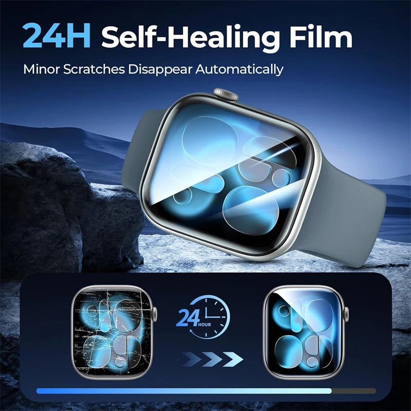 Hydrogel Film for Apple Watch 4 5 6 SE2/3 40MM 44MM Screen Protector Apple Watch 7 8 9 41MM 45MM 10 11 42mm 46MM Ultra2 3 49MM