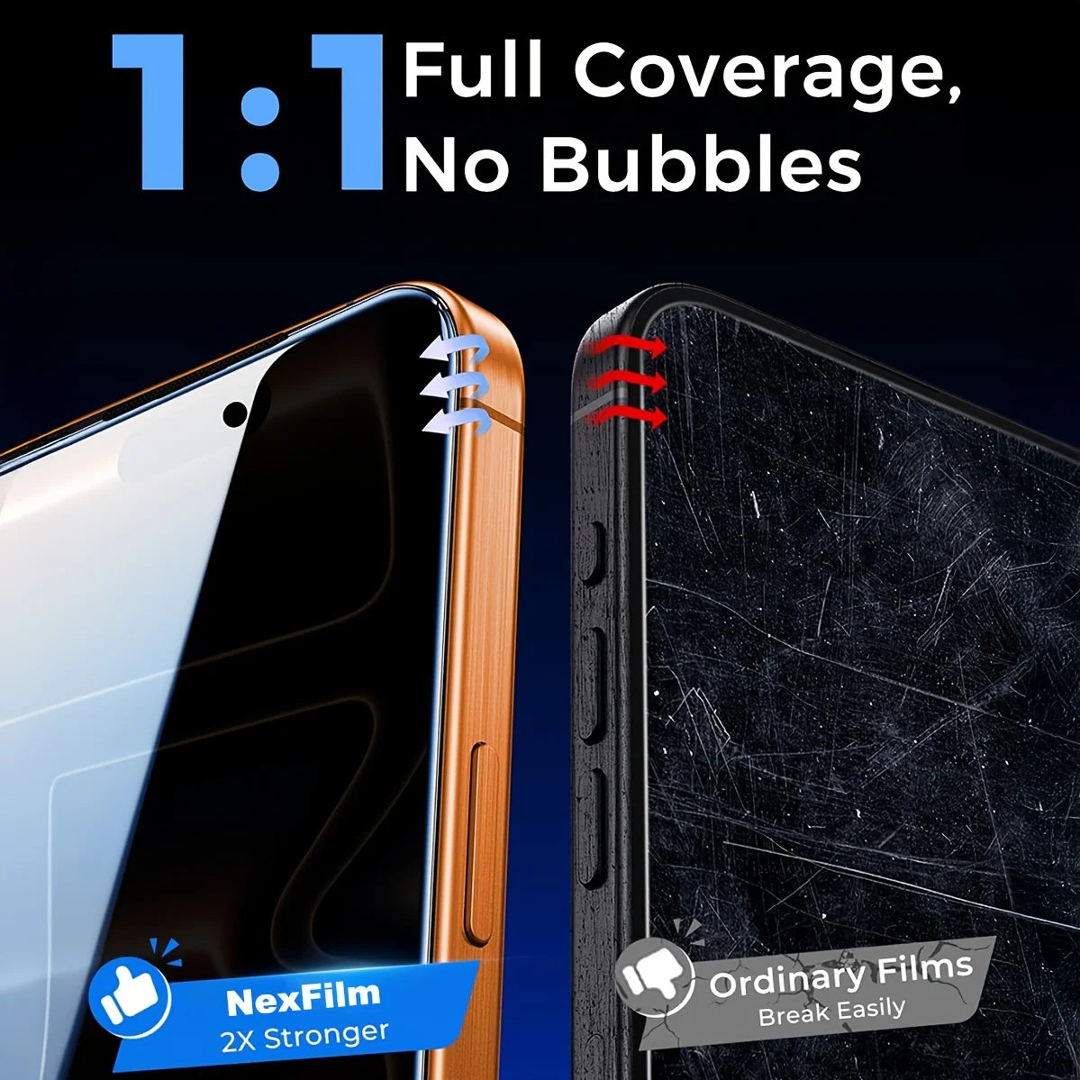 1pc Privacy Tempered Glass Screen Protector with Dust-Free Alignment Installation Kit, Full Coverage Anti-Fingerprint Shock-Resistant Phone Screen Film, Compatible with iPhone 17/16/15/14/13/12 Series, Pro Max/Pro/Plus/Air Mo